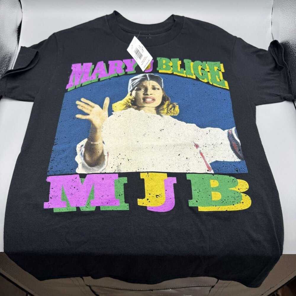 Mary J Blige MJB T-Shirt Black SMALL New Licensed Retired